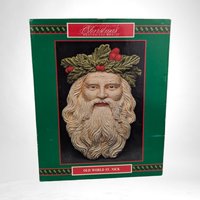Vintage House of Lloyd Old World St. Nick Wall Hanging | Imperfect | Santa Face Plaque | Christmas Decor | Ceramic Santa | Holiday Decor