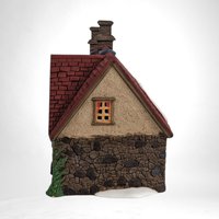 Vintage 1996 Dept 56 Dickens' Village "Butter Tub Farmhouse" | Lighted Porcelain Building | Christmas Village