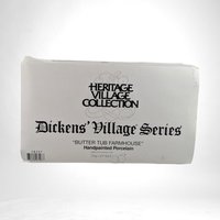 Vintage 1996 Dept 56 Dickens' Village "Butter Tub Farmhouse" | Lighted Porcelain Building | Christmas Village