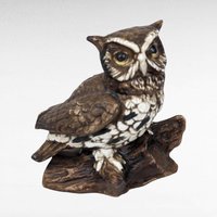 Vintage Ceramic Animal Figurine Lot | Homco Owls, Enesco Country Cousins, Franklin Mint Raccoon, Andrea Chickadee | 10 Piece Collection
