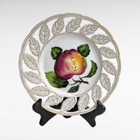 Vintage Decorative Plate Collection | Reticulated Fruit Plates, Bluebird Plate, Floral Plate with Gilded Edge | Wall Decor
