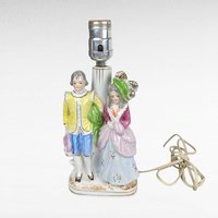 Vintage Ceramic Couple Lamp | Made in Japan | Romantic Figurine Lamp | Mid-Century Lighting | Unique Table Lamp