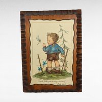 Vintage Wood Wall Plaques, Psalms and Peter, Children's Decor, Religious Wall Art, Nursery Decor, Gift for Sunday School