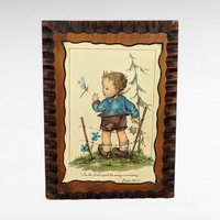 Vintage Wood Wall Plaques, Psalms and Peter, Children's Decor, Religious Wall Art, Nursery Decor, Gift for Sunday School