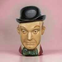 1976 Heritage China Ezra Brooks Stan Laurel Decanter, Laurel & Hardy, Larry Harmon, Ceramic, 8.5 Inches, Vintage Barware