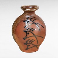 Brad Lee Henry 5 Inch Pottery Vase, Studio Pottery