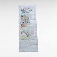 Handpainted Great Wall of China Wall Hanging, Chinese Landscape Painting, Scroll, Asian Art, Vintage Decor