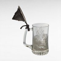 Canadian Goose Glass Beer Stein, Etched Goose Stein, Collectible Stein, Gift for Beer Lover, Nature-Themed Drinkware