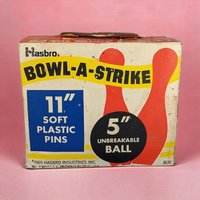 Vintage 1969 Hasbro Bowl-A-Strike Bowling Game, Retro Toy, Kids Game, Collectible Game
