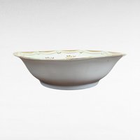 P.K. Silesia Porcelain Bowl | Floral Decor | Gold Trim | Serving Bowl | 9 3/4 Inch Wide