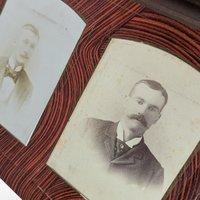 Antique Velvet Photo Album | Victorian Photo Album | Ornate Photo Album | Antique Photos Included