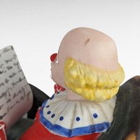 Vintage Toscany Clown Figurine | Porcelain Clown Reading Newspaper | Collectible Clown | Whimsical Decor | 8.75 Inches