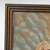 Vintage Framed Print Holy Family, Religious Wall Art, Catholic Home Decor, Gift for Grandparents, 17x13 Inch