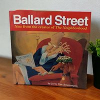 Signed Ballard Street Book 1998, Jerry Van Amerongen Cartoon Book, Humorous Gift, Vintage Comic Book