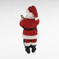 Vintage Possible Dreams Santa Claus Figurine, 10 Inch Clothtique Santa with Toy Bag, Christmas Decor, Collectible Santa, Holiday Decoration