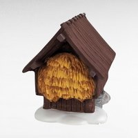 Vintage Dept 56 Silo & Hayshed - Heritage Village Collection #5950-1 - Porcelain Christmas Village - Winter Scene
