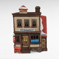 Vintage Dept 56 Ben's Barber Shop - New England Village #5939-0 -  Lighted Porcelain Building