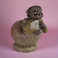 Vintage 1983 Tom Clark Gnome "Sandy" Figurine - Cairn Studio - Collectible Gnome with Seashell - Whimsical Decor