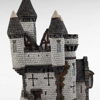 Vintage 1988 David Winter Macbeth's Castle - Scottish Collection - Cottage Figurine -  Shakespearean Decor