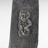 Charraig Alainn Warning for Monks Stone Wall Plaque Pair | Pagan Fertility Symbol | Celtic Monastic Art | 8 Inches Tall