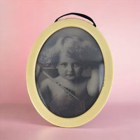 Vintage Cupid Awake Print | Framed Romantic Art | Cupid Decor | 6.5 Inches