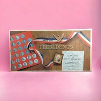Vintage 1965 Meet the Presidents Quiz Game, Educational Game, History Game, Homeschooling,  Collectible Game