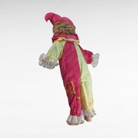 Vintage 19" Harlequin Jester Doll, Collectible, Whimsical Decor, Unique Gift for Clown Lovers
