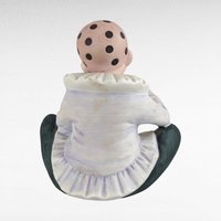 Vintage Ceramic Harlequin Clown Music Box, Rotating Musical Figurine, Collectible Clown, Unique Gift, Home Decor