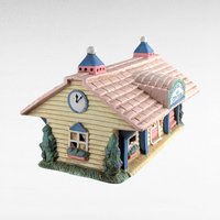 Vintage Midwest Cottontail Lane Station Lighted House | Easter Village Decor | Spring Decor | Ceramic House