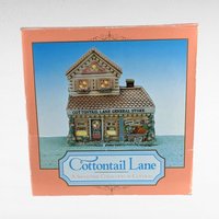 Vintage Midwest Cottontail Lane General Store Lighted House | Easter Village | Spring Decor | Ceramic House