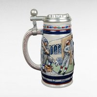Vintage Avon Sports Steins, 1980s Collectible Beer Mugs, Football and Baseball, Man Cave Decor, Father's Day Gift