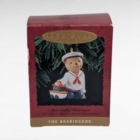 Vintage Hallmark The Bearingers Ornament Lot - 6 Piece Set with Boxes - Collectible Christmas Ornaments