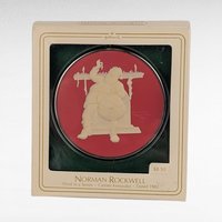 Vintage Hallmark Norman Rockwell Cameo Ornaments - 7 Piece Lot with Boxes - Collectible Christmas Decor