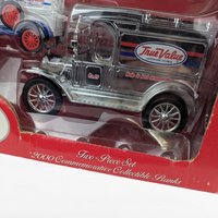 Vintage True Value Diecast Trucks - ERTL Model T Bank Set & Graham Bros. Truck - With Boxes