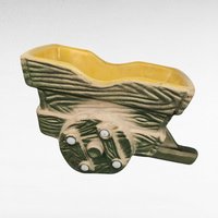 Vintage Ceramic Planters, Shawnee Wheelbarrow Planter, Pink Shell Planter, Mid Century Modern, Succulent Planters, Indoor Garden