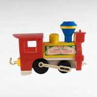 Vintage Fisher Price Little People Train, 3-Piece Train Set, 1973 Little People, Toy Train, Collectible Toy, Preschool Toy