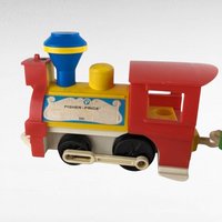 Vintage Fisher Price Little People Train, 3-Piece Train Set, 1973 Little People, Toy Train, Collectible Toy, Preschool Toy