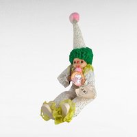 Vintage Musical Clown, Shelf Sitter, Marianne's Musical Menagerie, Karousel Kuston, Clown Decor, Collectible Clown