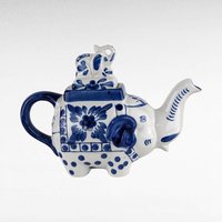Vintage Bombay Blue and White Elephant Teapot | Ceramic Elephant Teapot | Animal Teapot |  Unique Gift