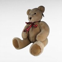 Vintage Tan Polar Puff Teddy Bear | 18-inch Plush Bear | Movable Limbs | Collectible Toy