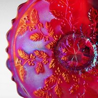 Vintage Fenton Red Carnival Glass 85th Birthday Plate,  Collectible Glassware, Home Décor, Gift for Collectors