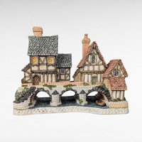 1993 David Winter Cottage "Arches Thrice" | Signed with Original Box | Vintage Collectible