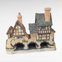 1993 David Winter Cottage "Arches Thrice" | Signed with Original Box | Vintage Collectible
