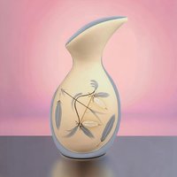 Desert Pueblo Pottery Vase | Blue Feather Design | Hand Painted Ceramic Vase | Southwestern Decor