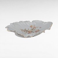 CT Carl Tielsch Germany 13" Porcelain Bowl | Antique Serving Bowl | Floral & Gold Decor