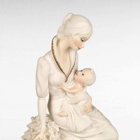 Giuseppe Armani "Maternity with Flowers" Figurine | Capodimonte Porcelain | Vintage Italian Art | 1980s