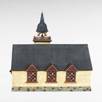1998 Dept 56 "Chapel on the Hill" | Seasons Bay | Lighted House | Porcelain Church