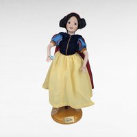 Vintage Franklin Mint Ashton Drake Snow White Porcelain Doll | Disney Collectible | 13" Doll with Stand