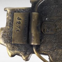 Vintage 1976 Chicago Caboose Belt Buckle | Brass and Enamel Buckle | Train Memorabilia | Gift for Train Enthusiast