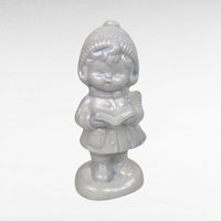 Set of 6 Vintage Ceramic Caroler Figurines, Hand-Painted, Blue Tint, 5.5 Inches Tall, Christmas Decor